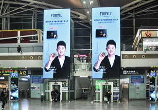 广州南站LED广告屏数字媒体重磅亮相