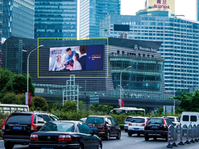 上海浦东世纪大道金茂大厦led屏广告