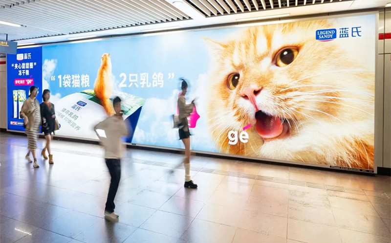 蓝氏上海地铁广告